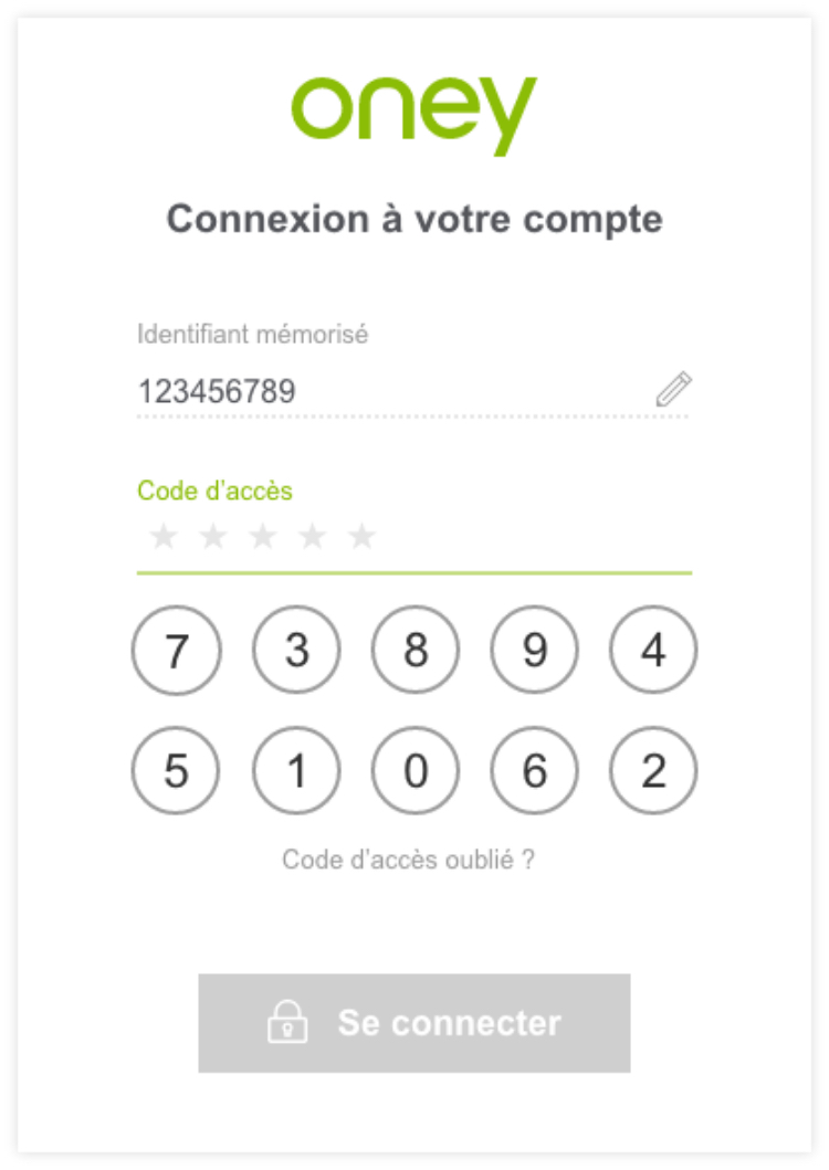 Connexion à votre compte étape 2