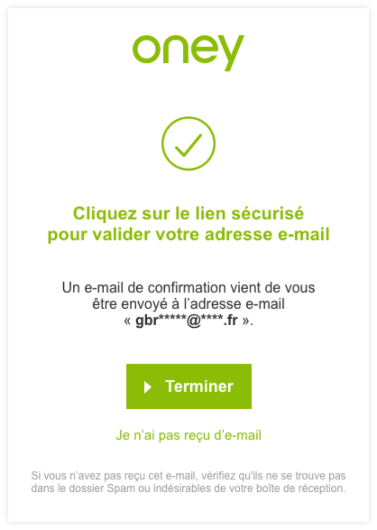 Connexion à votre compte étape 5